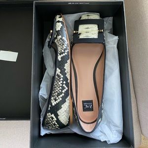 Worn Once! Zac Posen snake flats